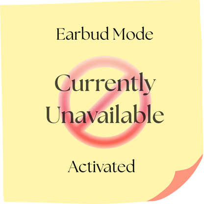 Earbud Mode Activated E-Reader Sign