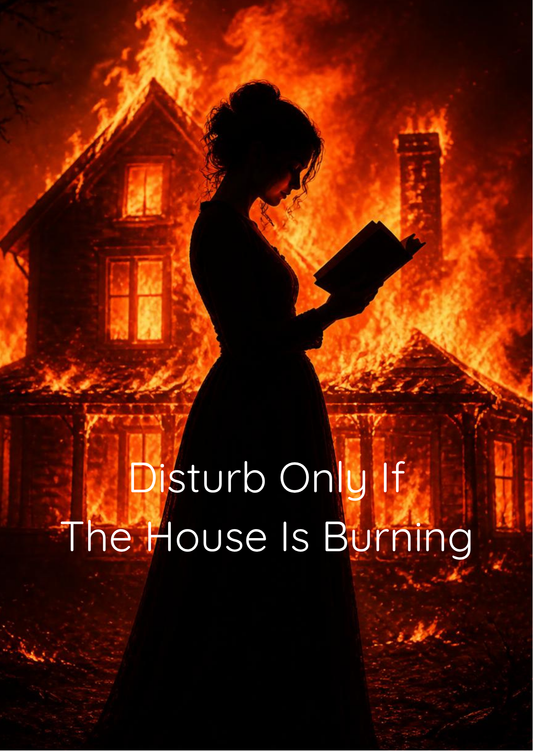 Disturb only if House is Burning E-Reader Insert