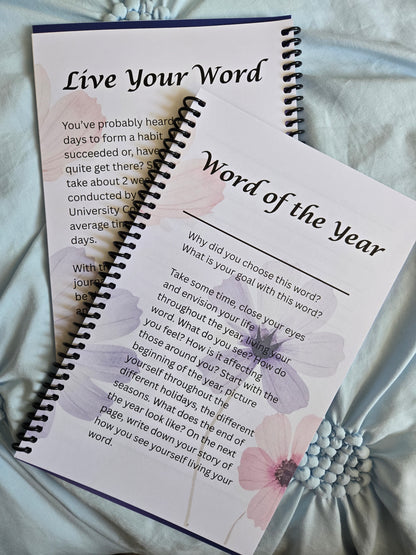 Word of the Year Journal – Guided Practice for Intentional Living
