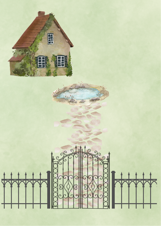 Ivy Cottage E-Reader Insert
