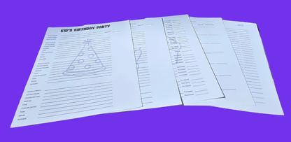 Kid's Birthday Party Planner