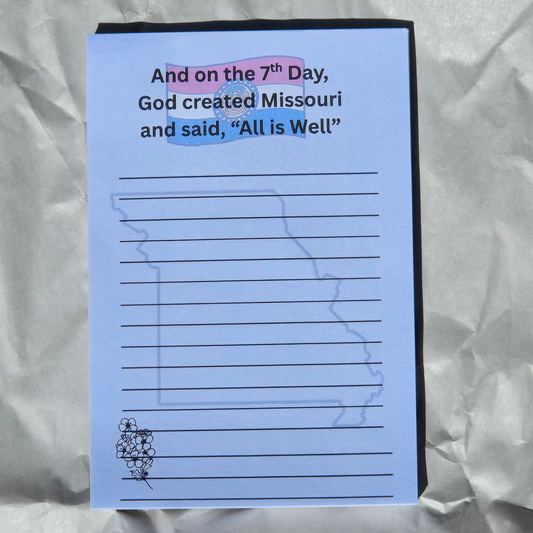 God made Missouri Notepad