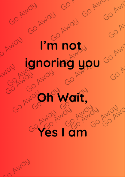 Snarky and Sarcastic E-Reader Insert