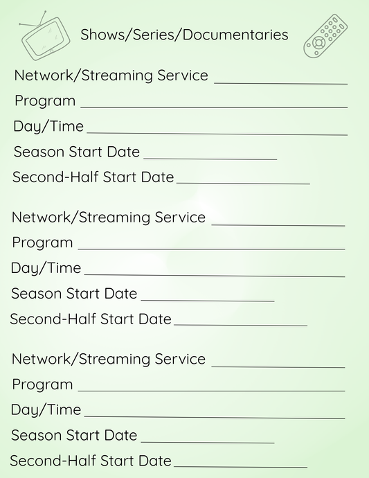 TV & Streaming Tracker – Keep Up With Shows, Seasons & Releases