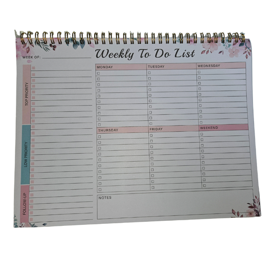 Spiral Weekly To Do List