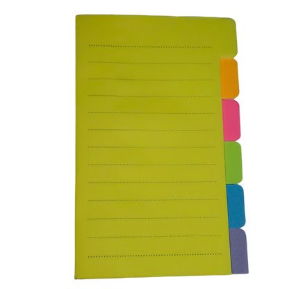 Sticky Index Tabs notebook