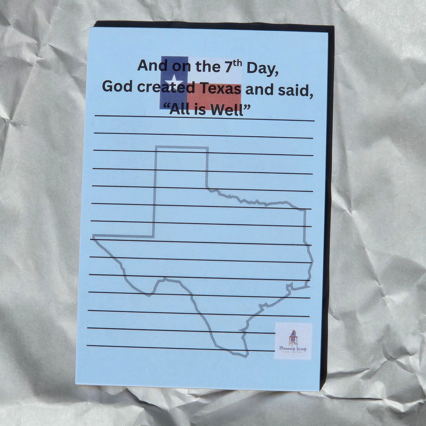 God made Texas Notepad