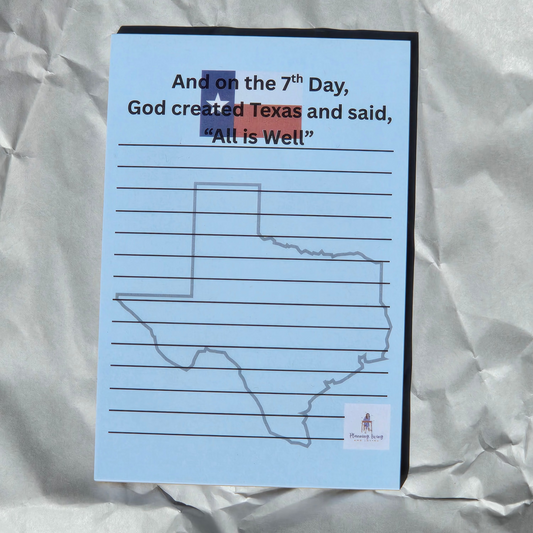 God made Texas Notepad