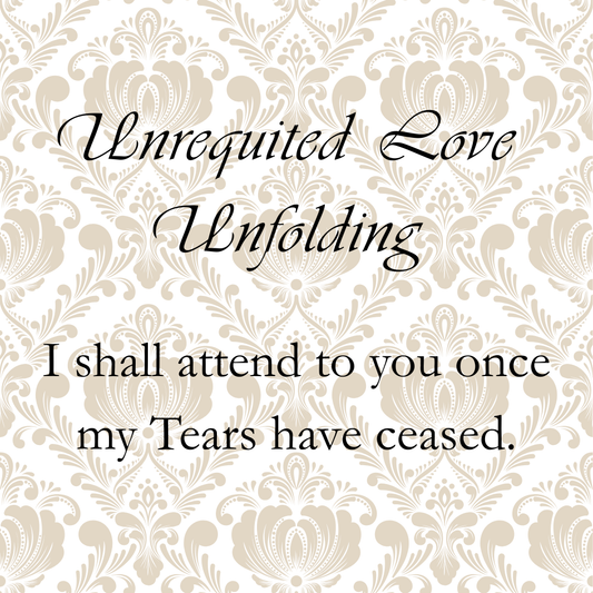 Unrequited Love Unfolding E-Reader Sign