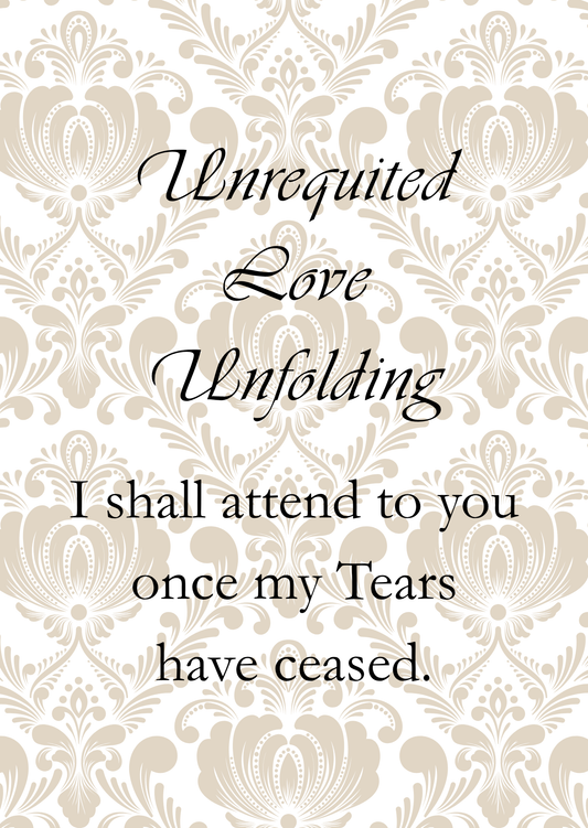 Unrequited Love Unfolding E-Reader Insert