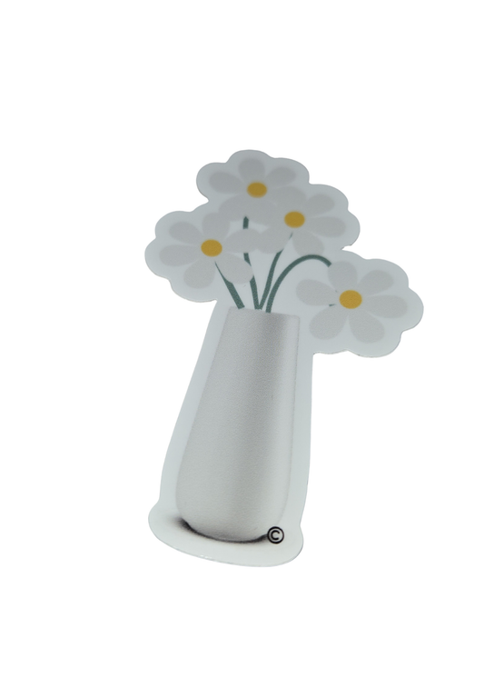 Daisies in Vase Sticker