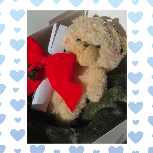 Mini Comfort Teddy Bear – Keychain, Backpack Clip or Plush Gift