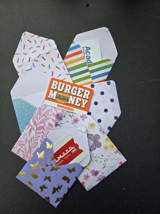 Gift card sleeves
