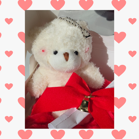 Mini Comfort Teddy Bear – Keychain, Backpack Clip or Plush Gift