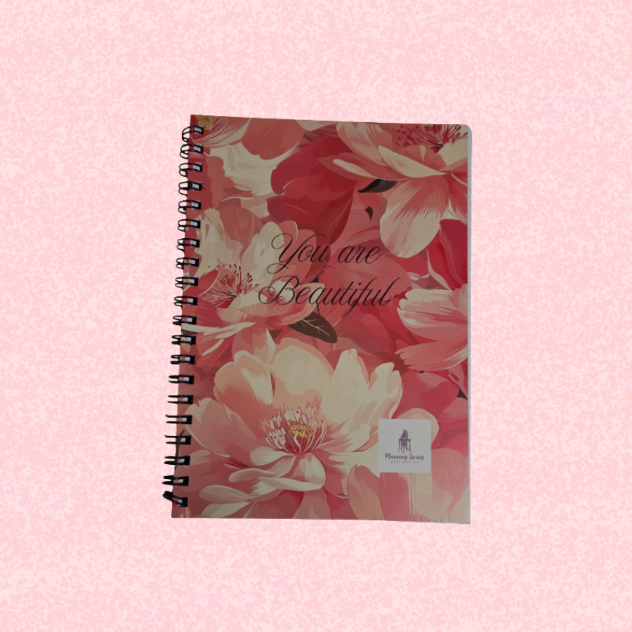 You Are Beautiful Notebook or Sticky Note – Planning, Living and Loving